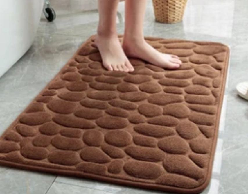 Memory Cotton stone bathroom mat