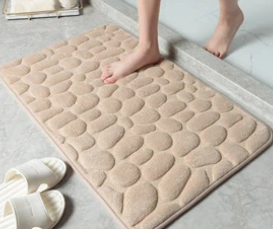 Memory Cotton stone bathroom mat