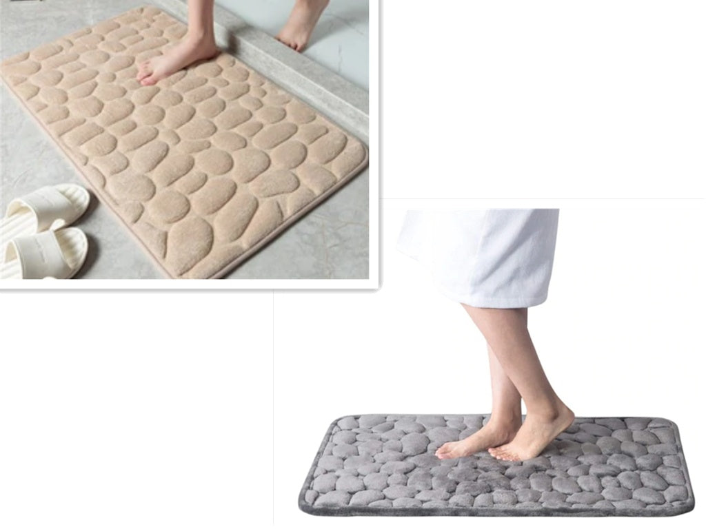 Memory Cotton stone bathroom mat